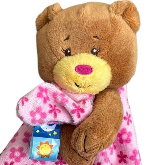 Taggies Baby Bear Lovey Plush Little Security Blanket Pink‎ Girl Bright Cute 14" - Picture 7 of 10